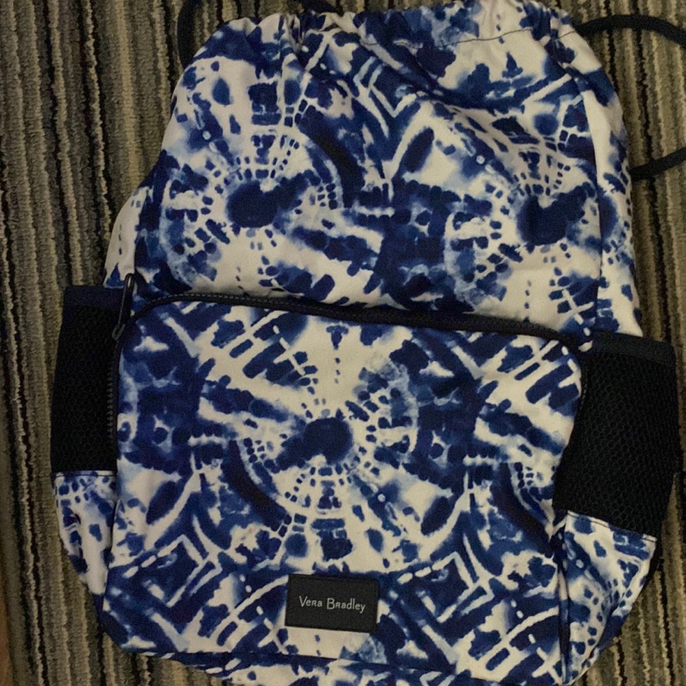 107 - EUC Vera Bradley ReActive Tie Dye Drawstring Backpack